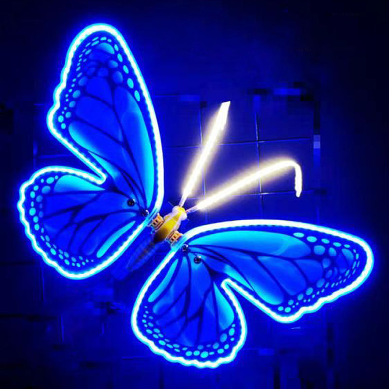 3D LED Butterflies Decorations Lights with Movement Scenic Garden Dynamic Wings
