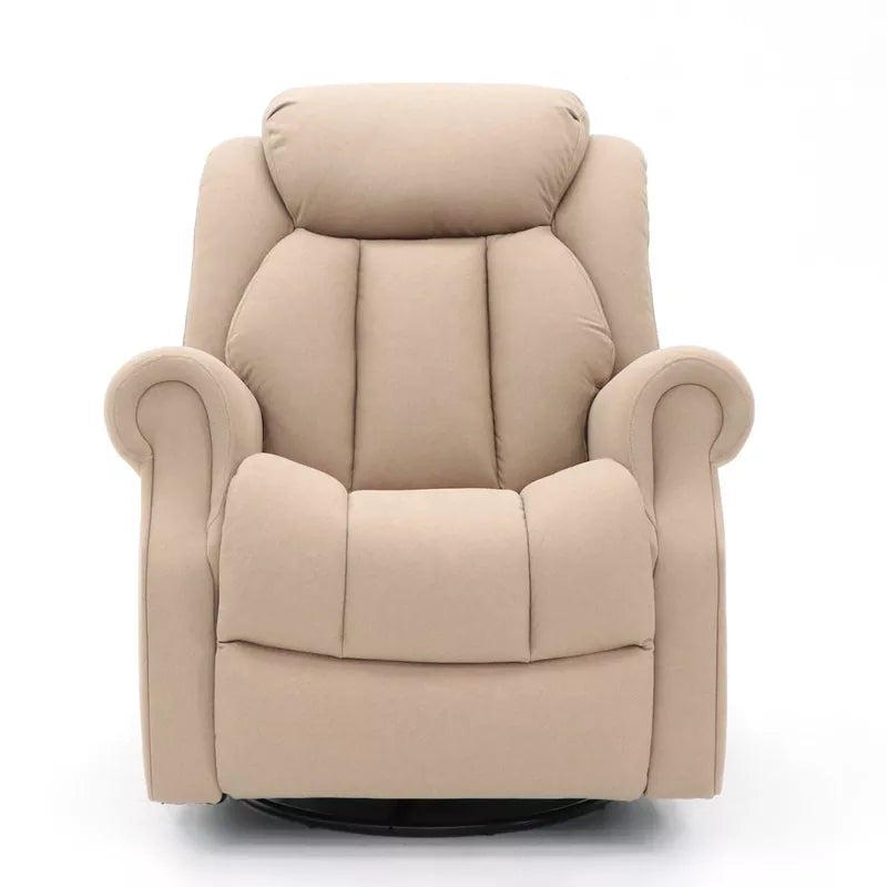 Modern Lazy Boy Fabric Manual Recliner Chair Sofa with Rocking and Swivel