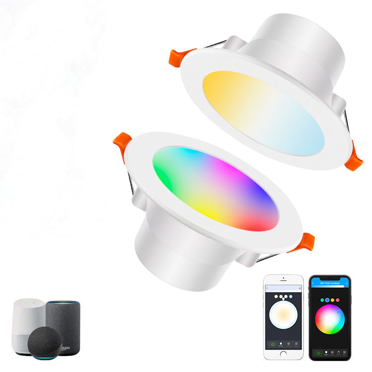 LED Embedded Downlight RGB Full Color Remote Control Bluetooth
