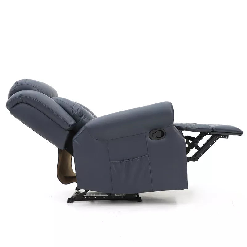 Modern Lazy Boy Fabric Manual Recliner Chair Sofa with Rocking and Swivel