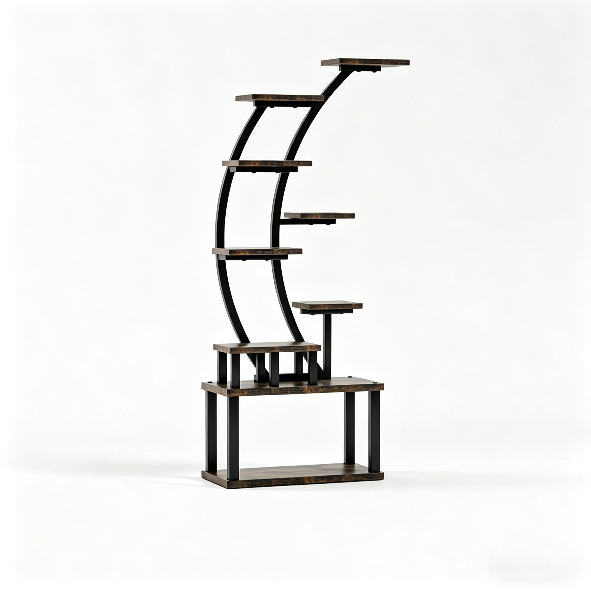 9-Tiered 63.6" Tall Plant Stand with 5 Grow Lights