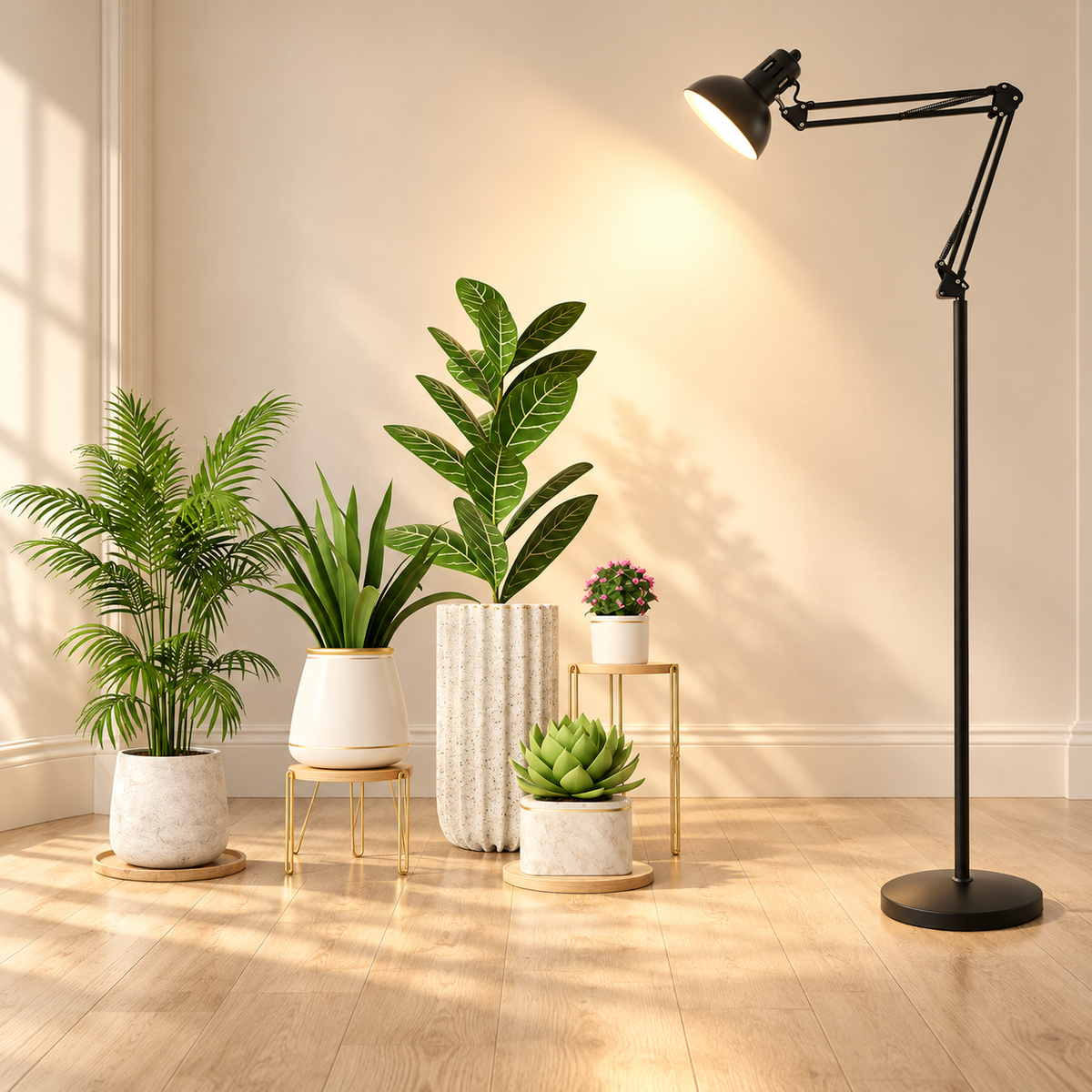 Foldable Full Spectrum Floor Grow Light for Plant Growth - G16