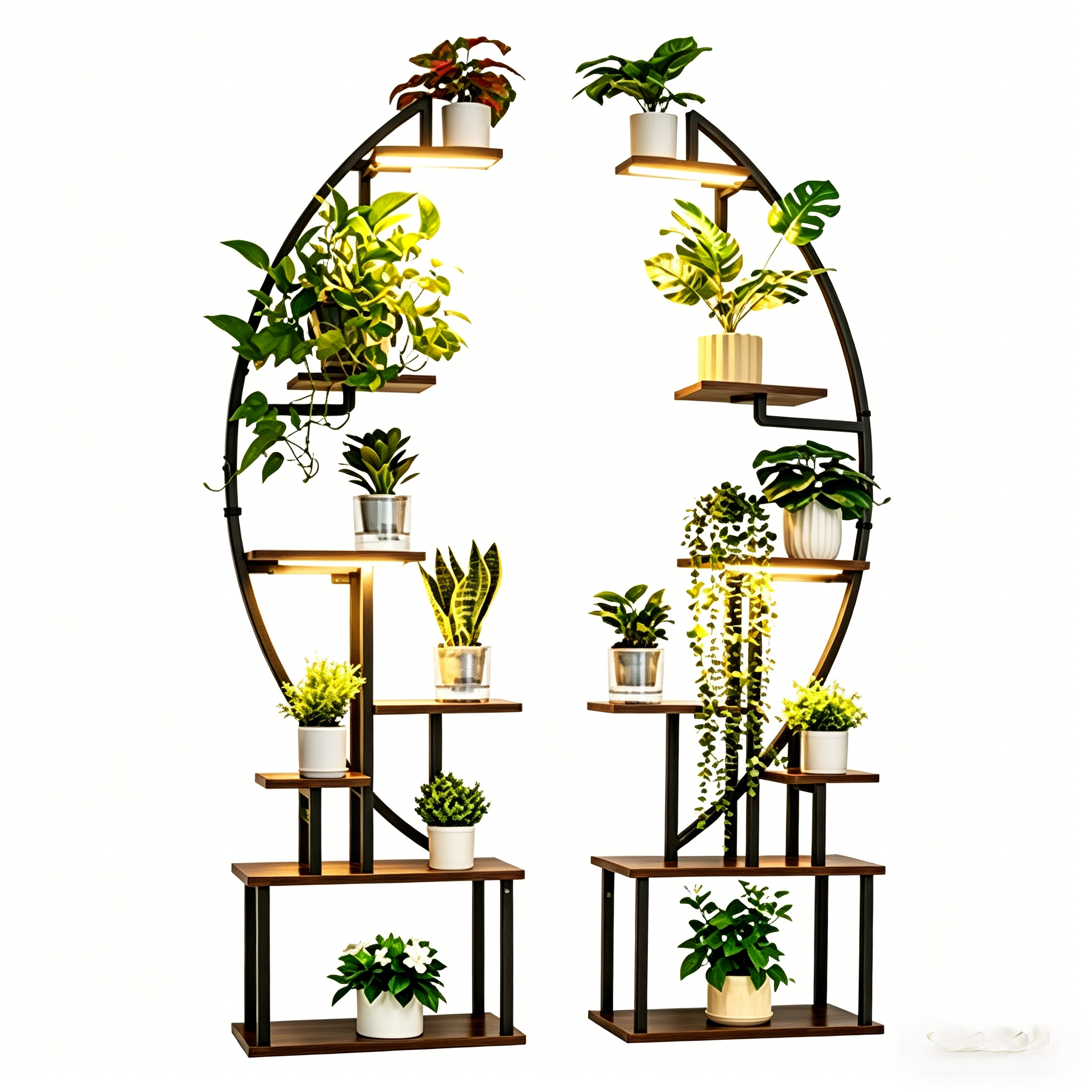 Plant Stand Indoor with Grow Lights 65.5 in Tall 7-Tiered