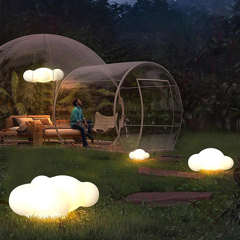 Solar-powered Floor Lamps Cloud Lights for Courtyards Villas landscapes