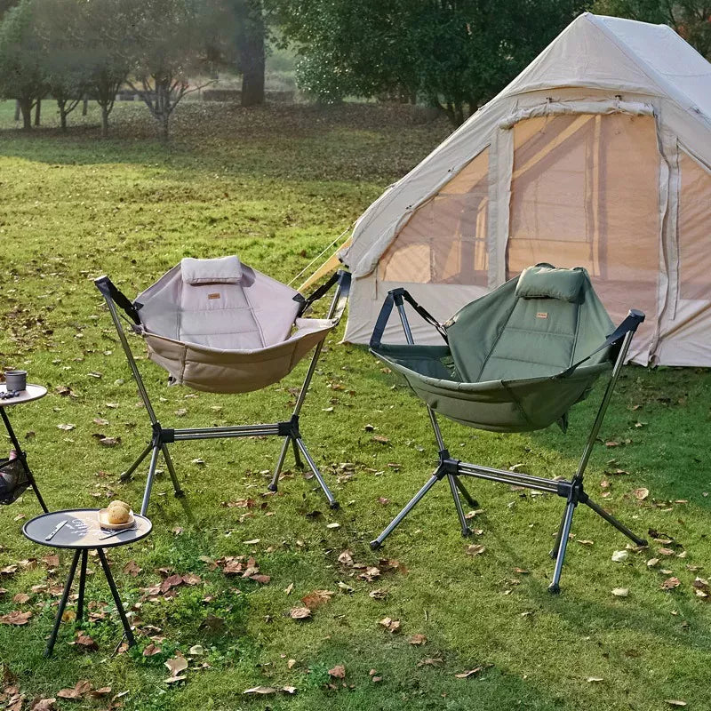 Outdoor Portable Camping Folding Rocking Chair Swing