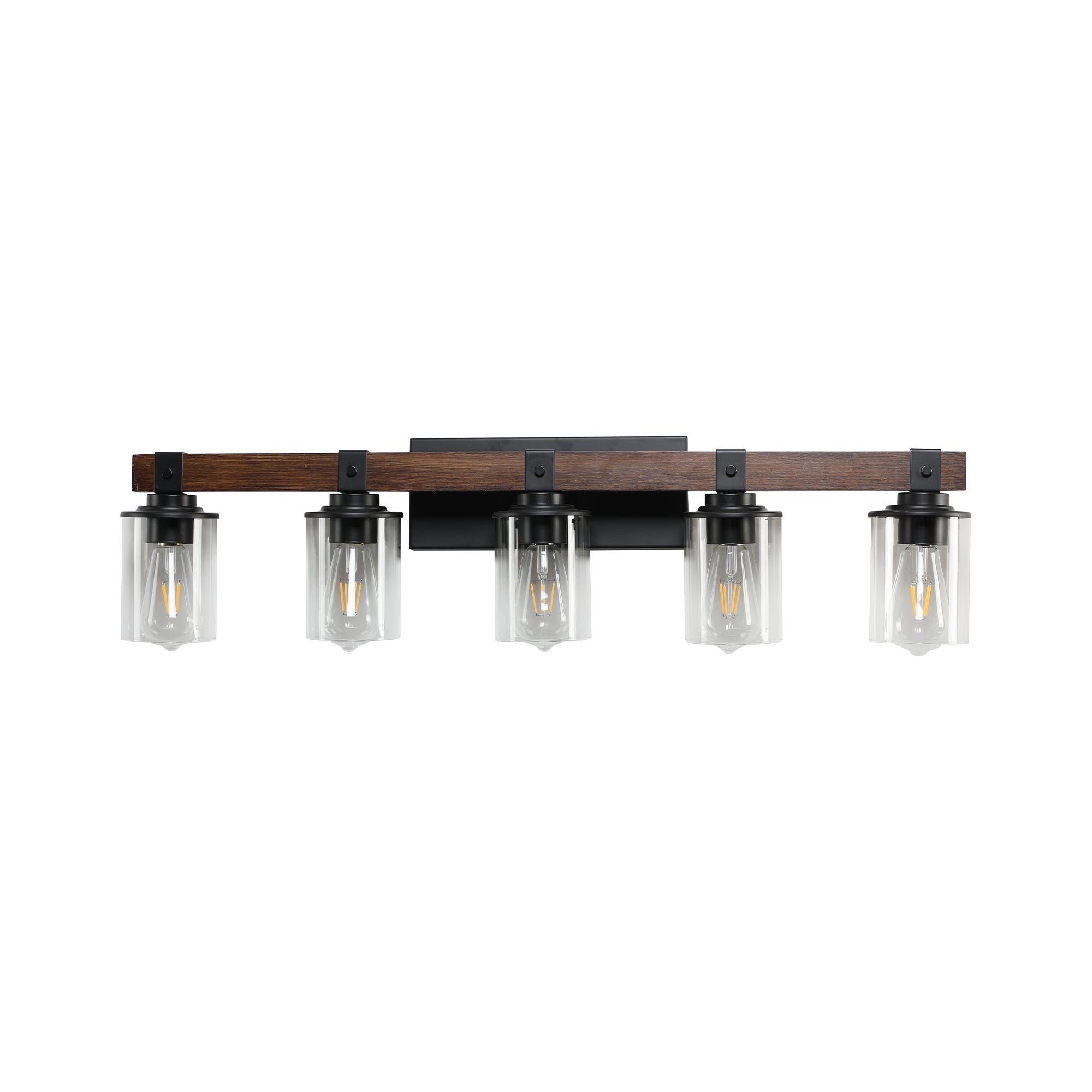 35" Rustic 5-Light Vanity Light Industrial Bathroom Wall Sconce