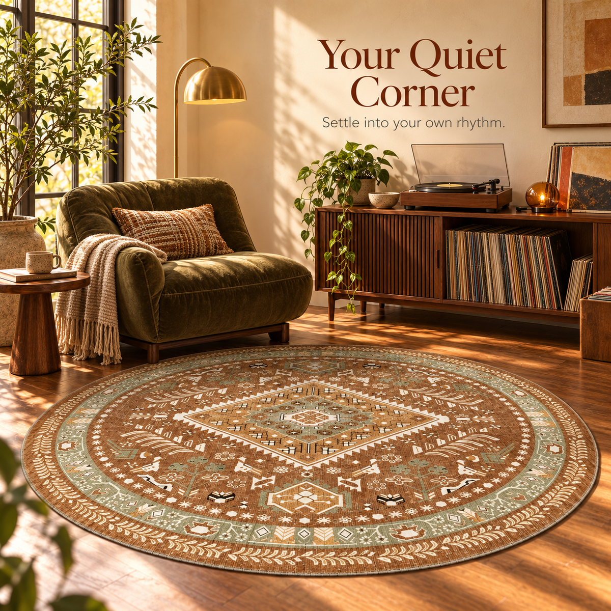 Vintage Persian Rugs for Living Rooms & Bedrooms - C1