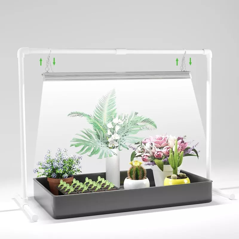 Seed Starter Light Kit 5000K White Full Spectrum LED Plant Growing Lamp