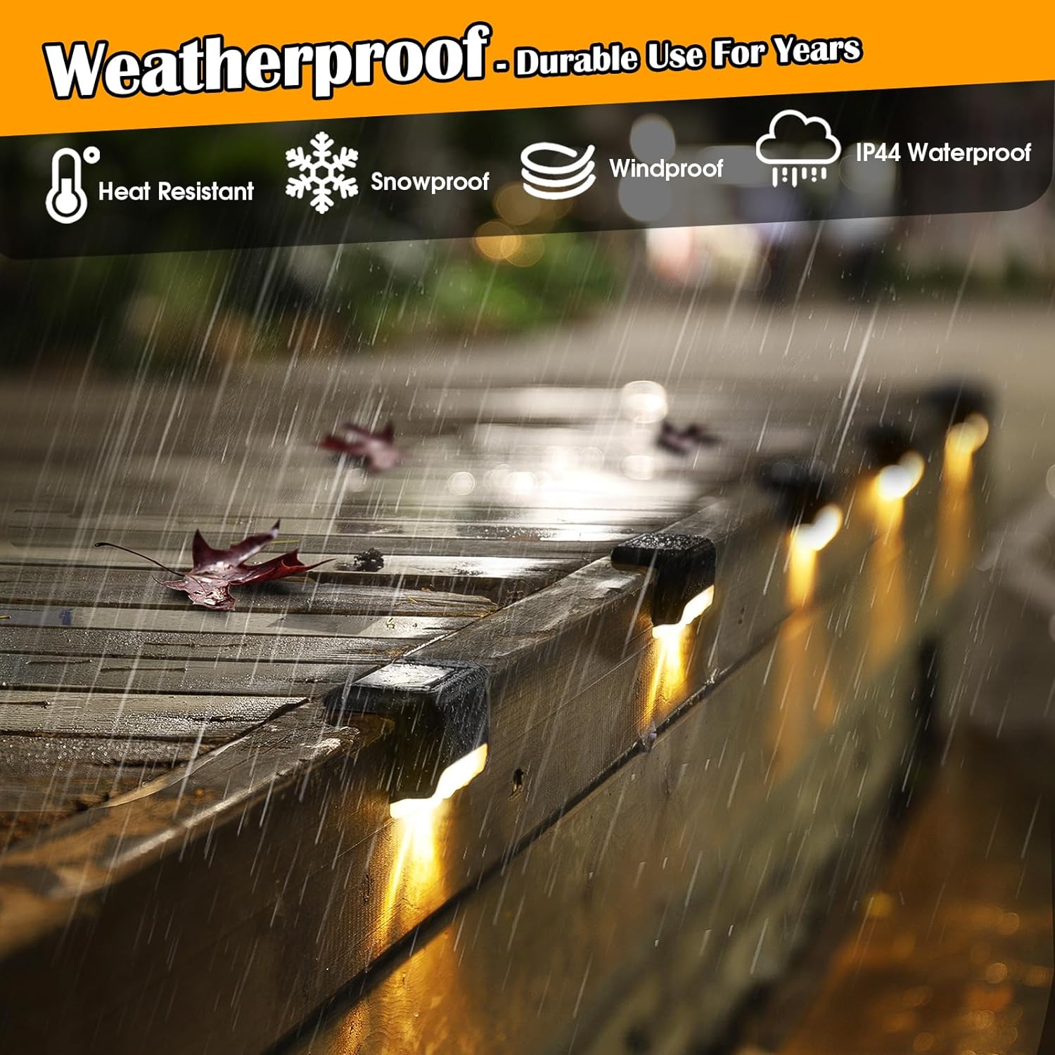 20-Pack Waterproof LED Light Solar Powered Outdoor Step - ktvhomes