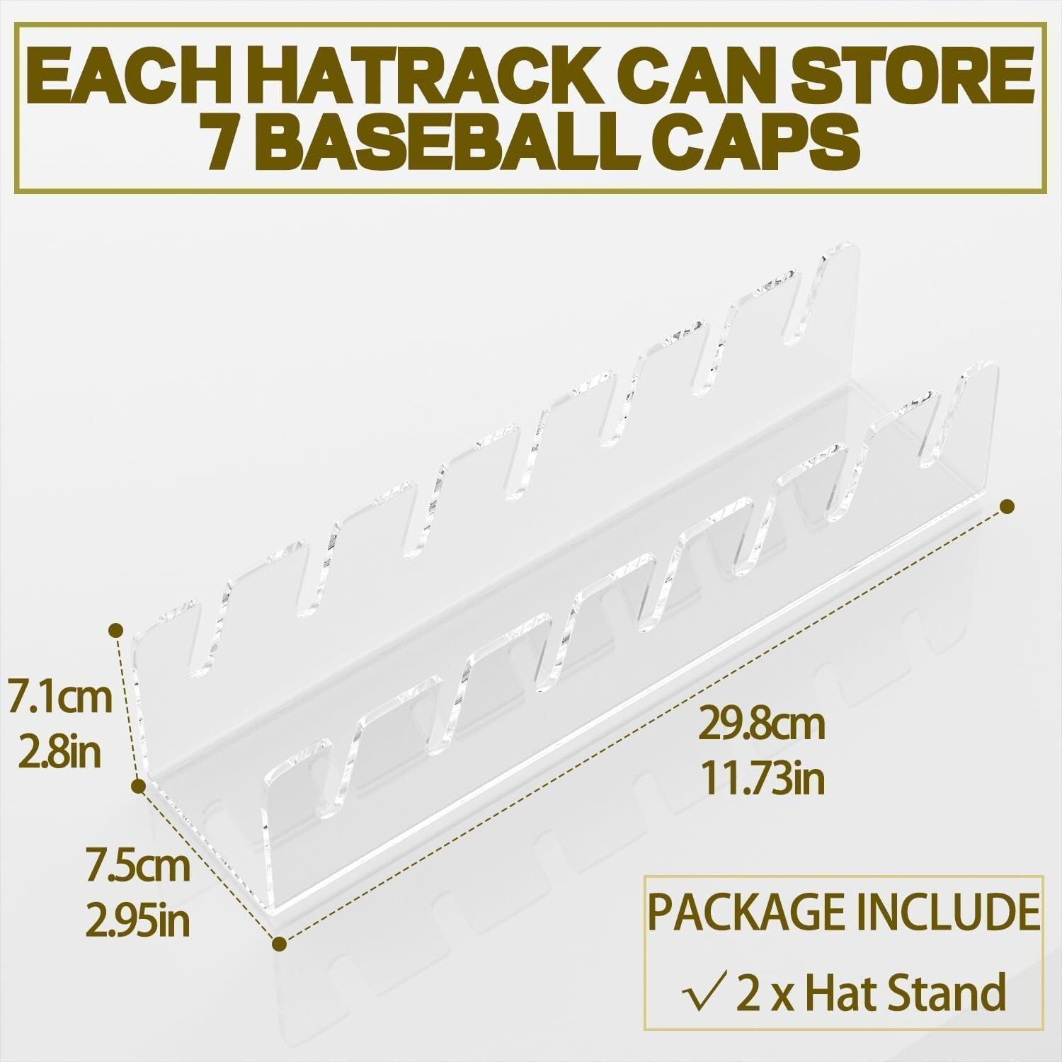 2024 new baseball cap display stand and storage box - ktvhomes