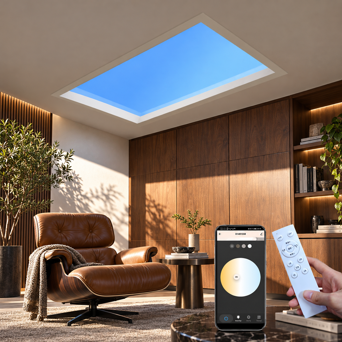 APP smart clear sky light-simulate whole day light