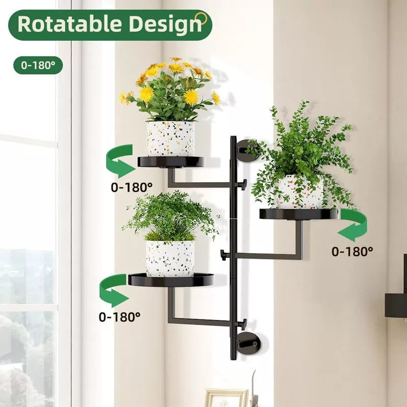Window Plant Shelves Rotating 3 Tier