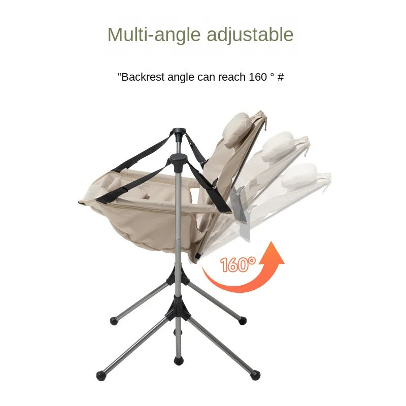 Outdoor Portable Camping Folding Rocking Chair Swing