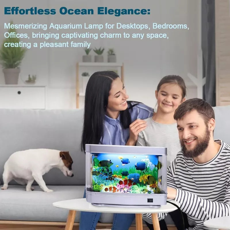 Artificial Tropical Fish Decorative Moving Aquarium Lamp Virtual Ocean Motion