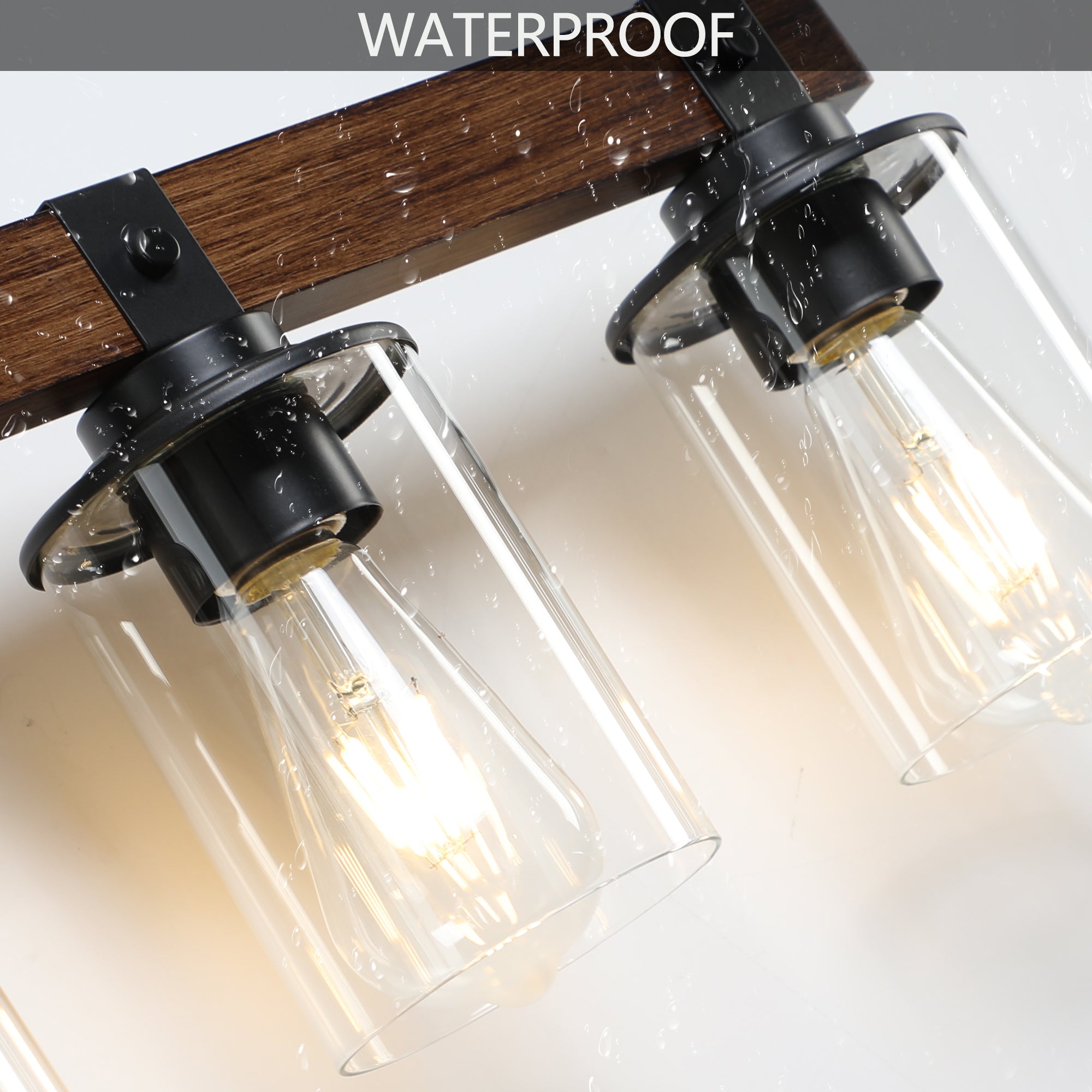 42" Rustic 6-Light Vanity Light Industrial Bathroom Wall Sconce