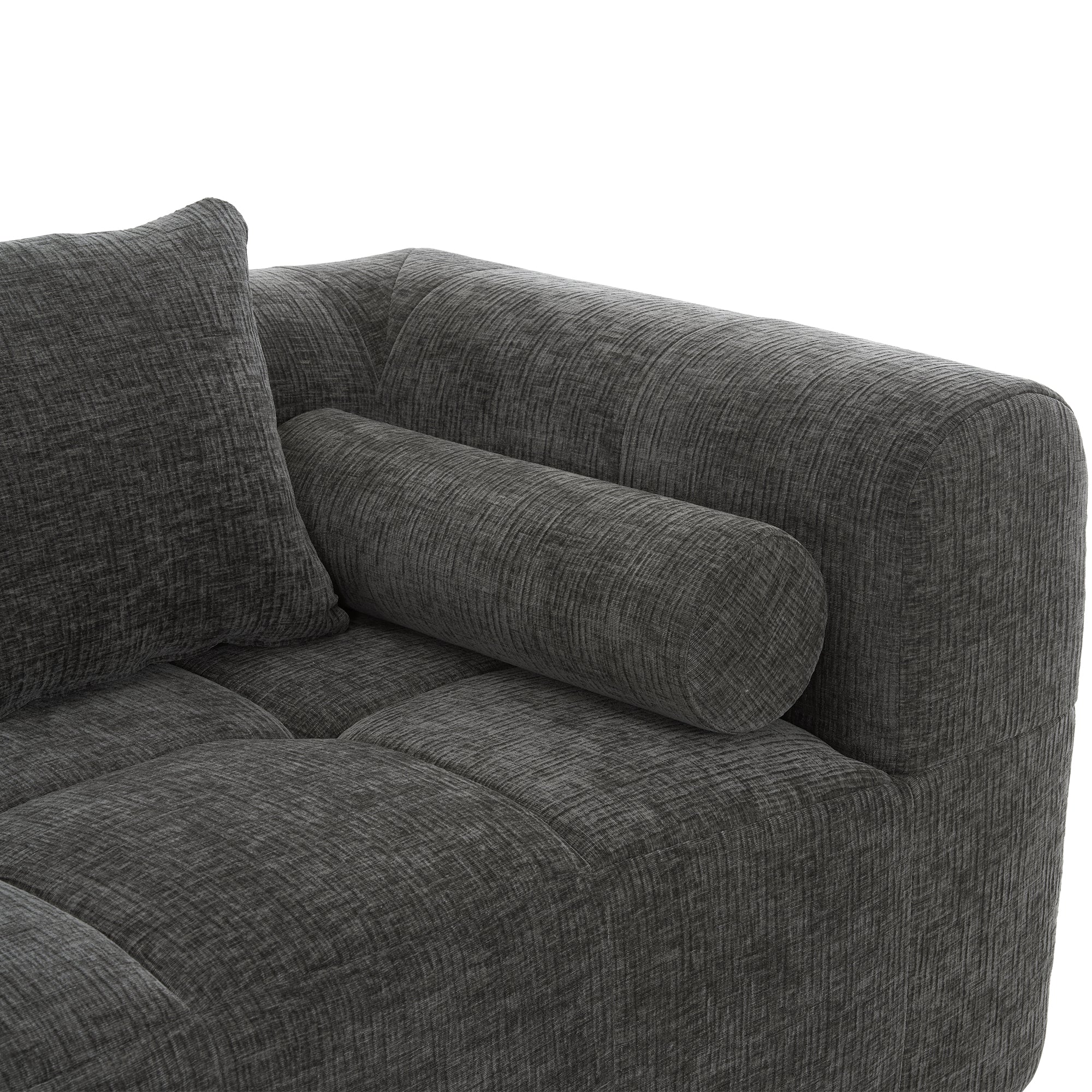 Compression Sofa Convertible Floor Sofa Bed with Fixed-Shape Frame