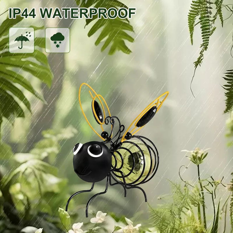 Hanging Bee Solar Garden Lights Decor for Outside (2 PCS)