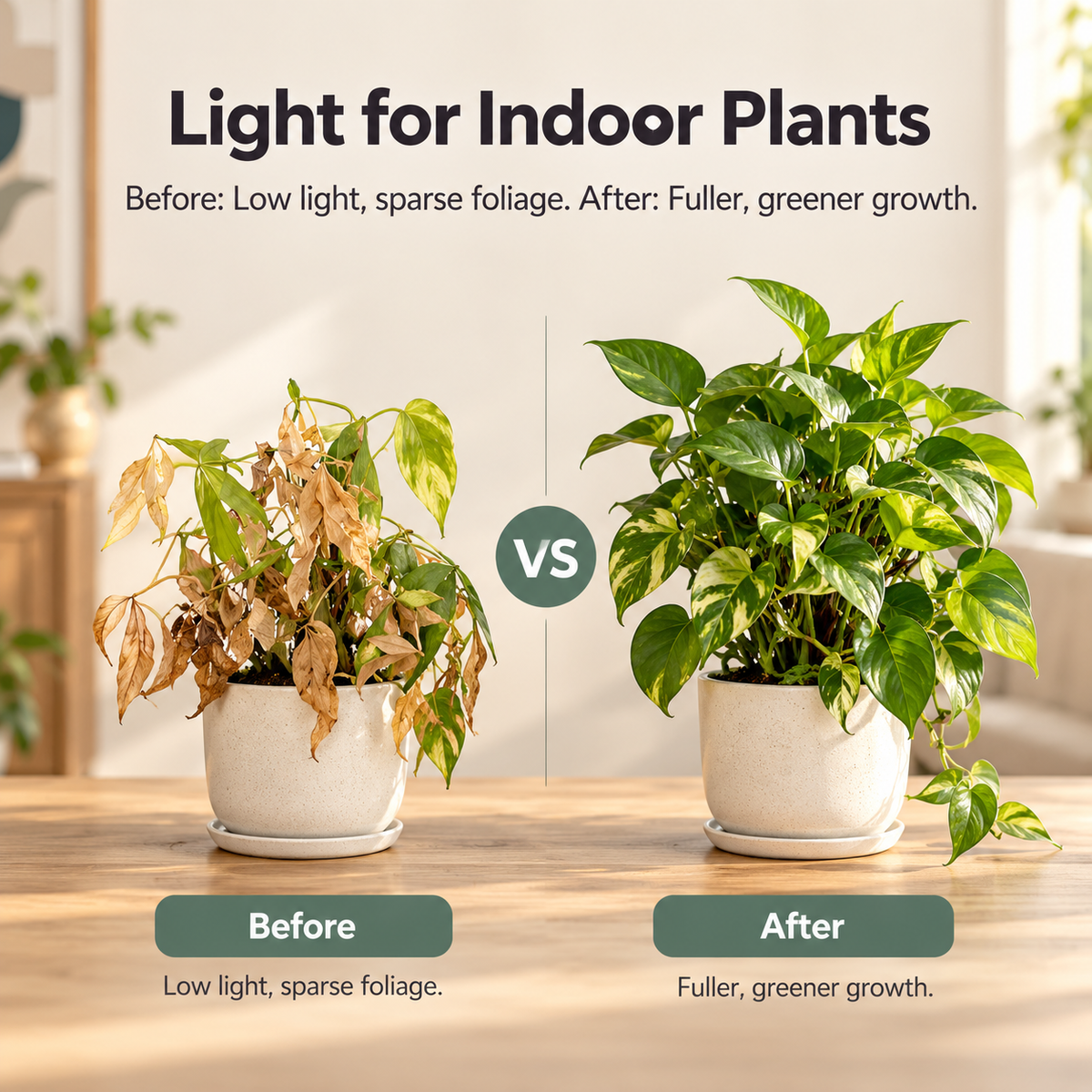 Full Spectrum Adjustable Embedded Grow Light for Indoor Plants