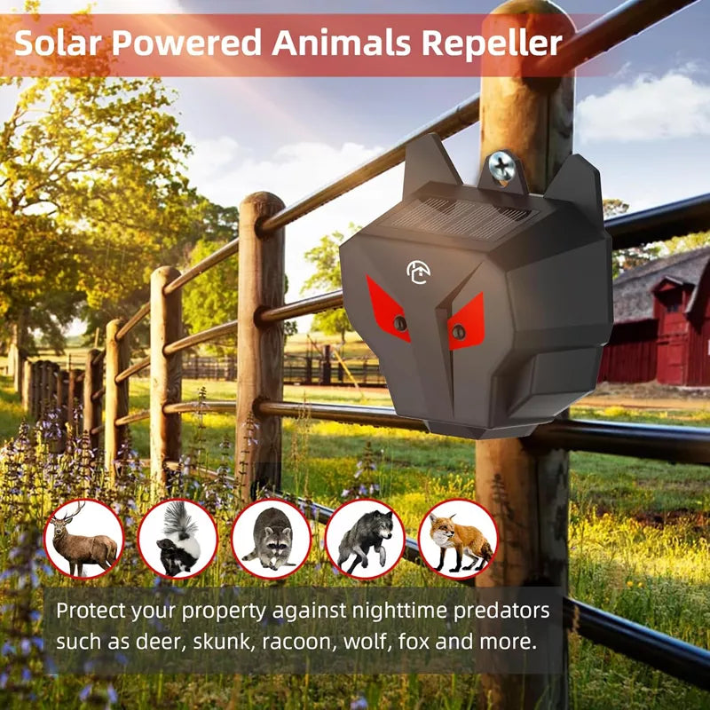 Solar Nocturnal Animal Repeller Predator Control Light (4 packs)