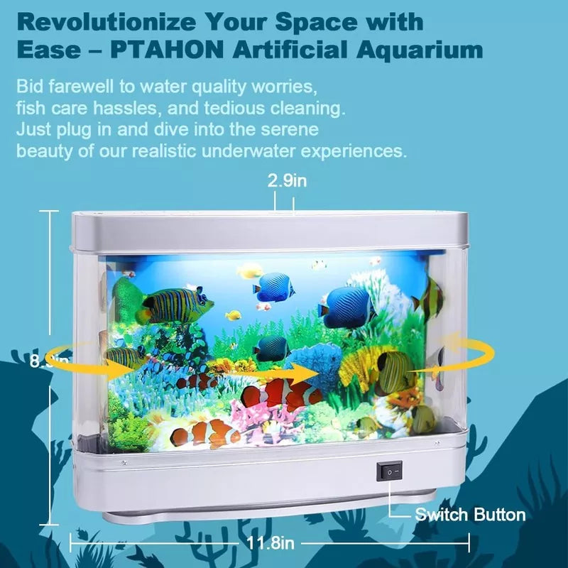 Artificial Tropical Fish Decorative Moving Aquarium Lamp Virtual Ocean Motion