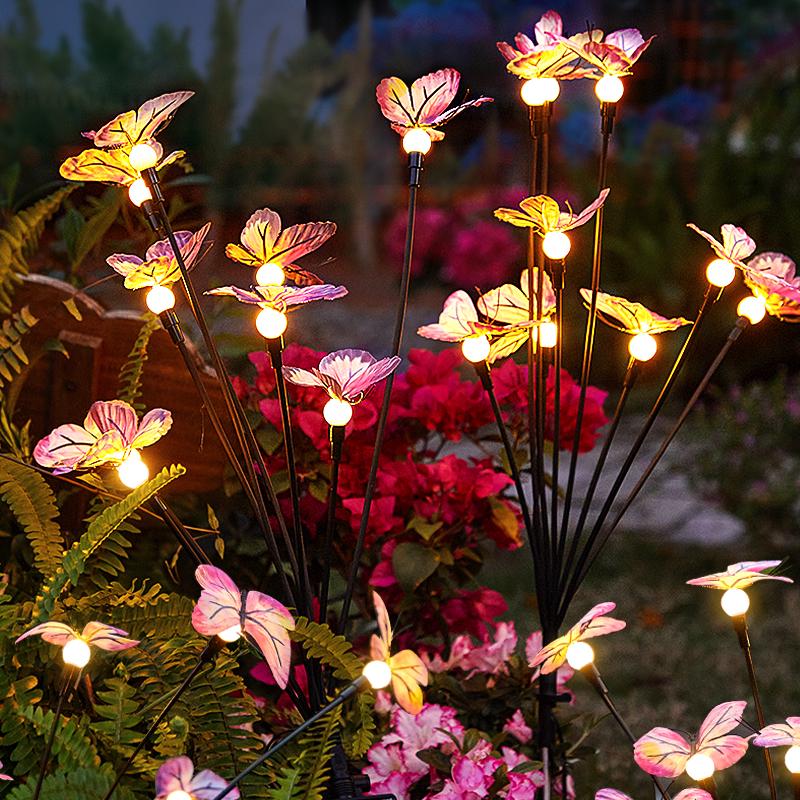 Solar Garden Outdoor Light Butterfly Ground Light
