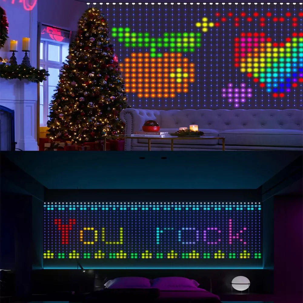 400 LED Smart APP Decorative Lights-DIY Text/Animation - ktvhomes