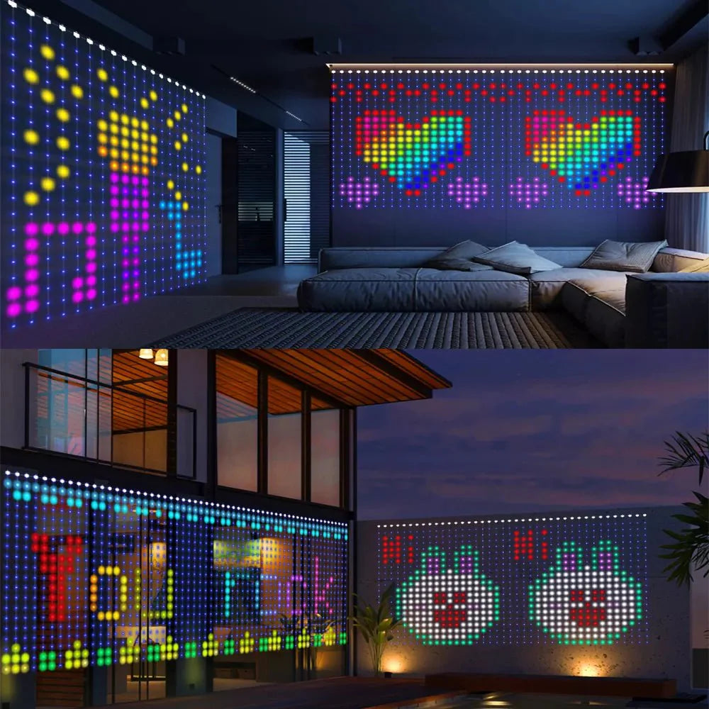 400 LED Smart APP Decorative Lights-DIY Text/Animation - ktvhomes