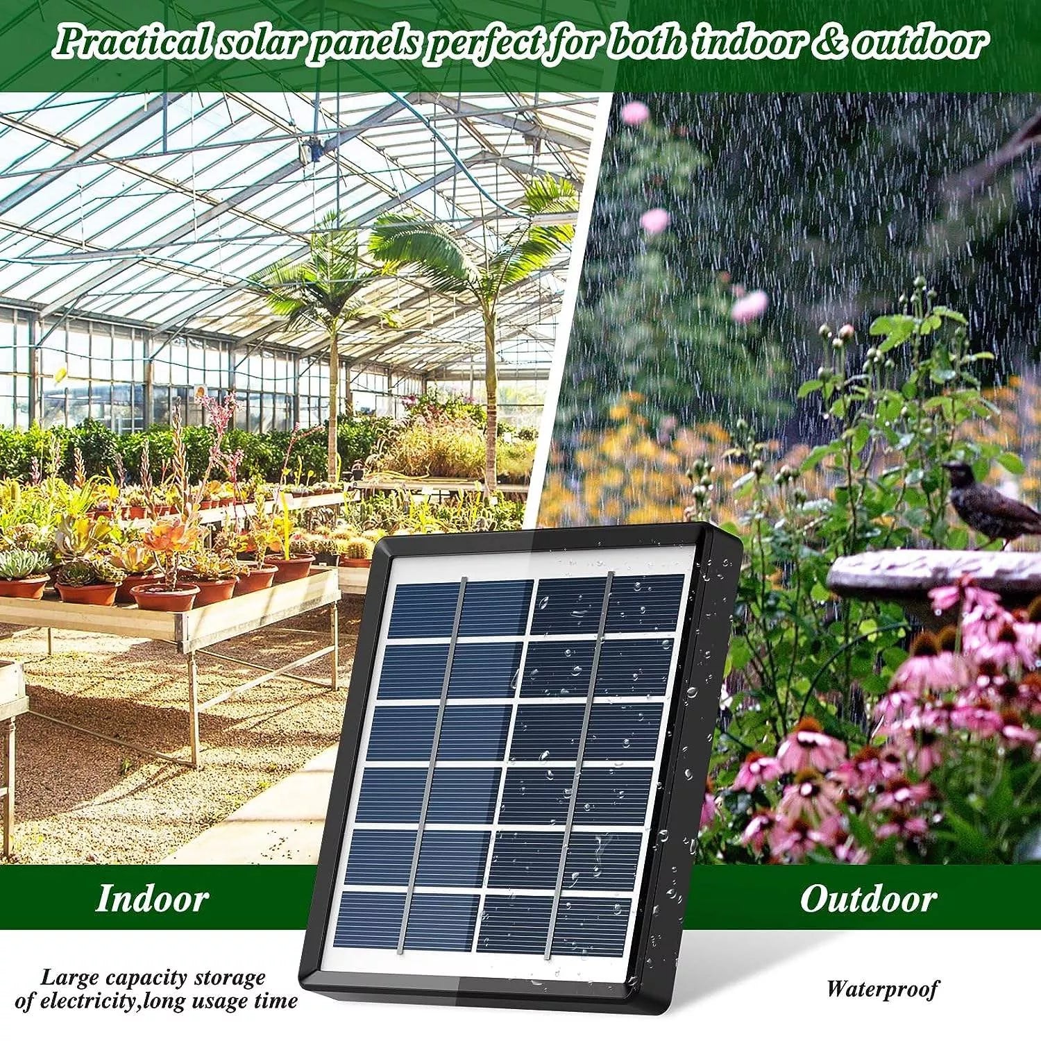 Solar Automatic Balcony Watering Kit Indoor Plant Garden Drip Irrigation System