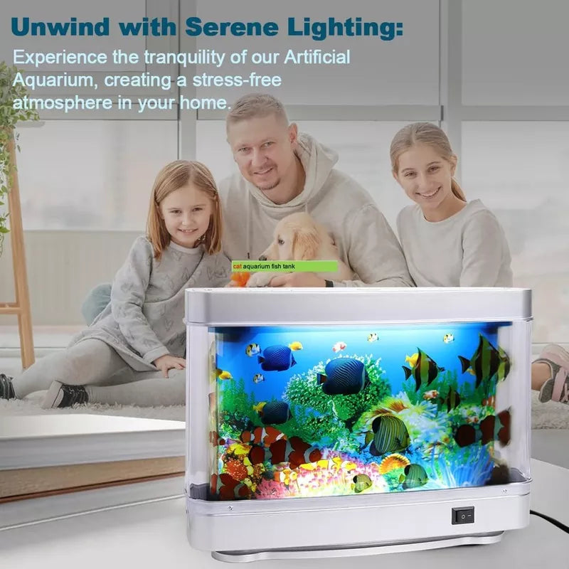 Artificial Tropical Fish Decorative Moving Aquarium Lamp Virtual Ocean Motion