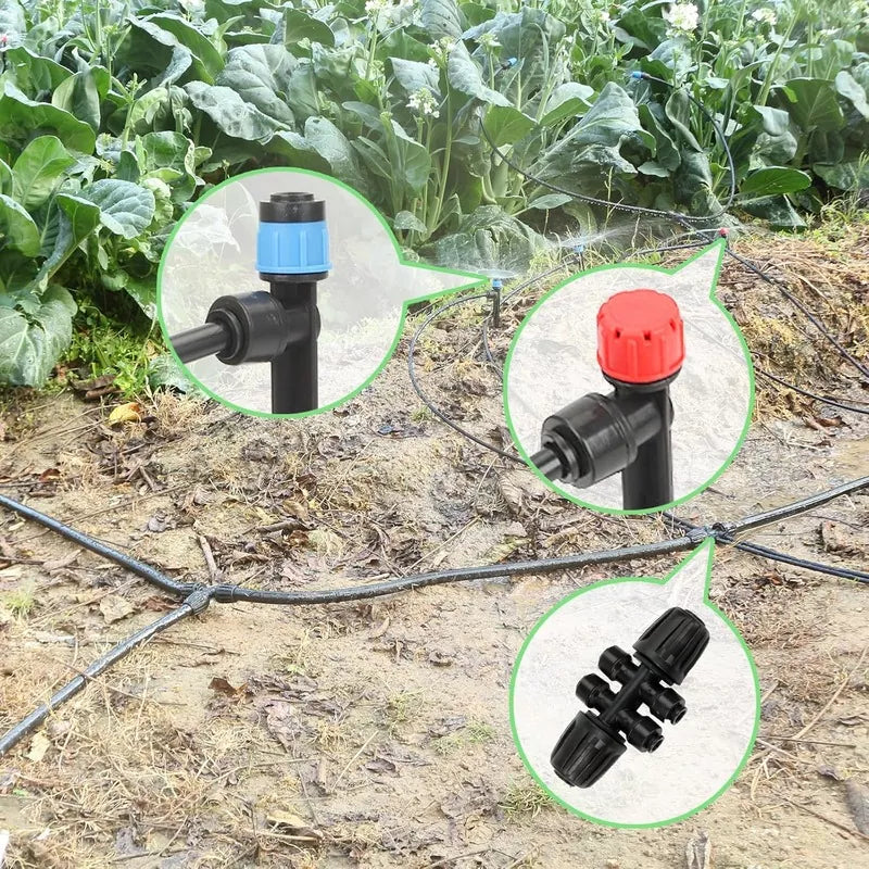 240FT Drip Irrigation System,Automatic Drip Irrigation Kit with 1/2 inch Hose