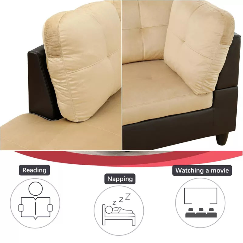 L Shaped Sectional Couches Sofa with Ottoman Storage