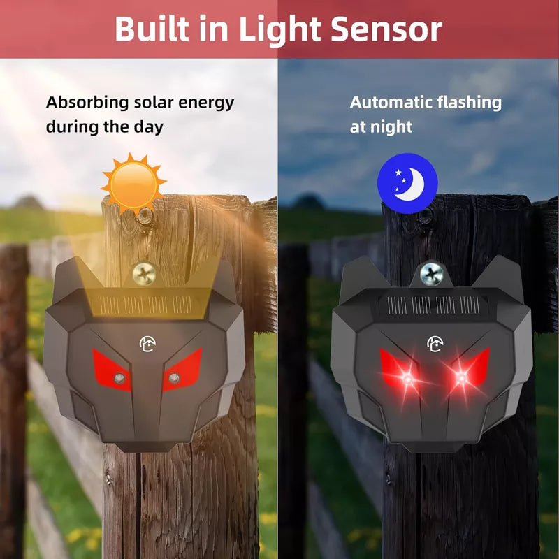 Solar Nocturnal Animal Repeller Predator Control Light (4 packs)