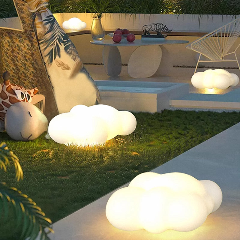 Solar-powered Floor Lamps Cloud Lights for Courtyards Villas landscapes