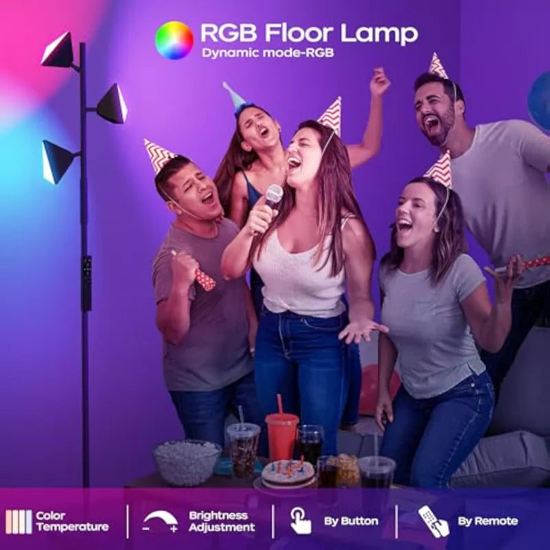 36W Color Changing RGBCW LED Tree Floor Lamp