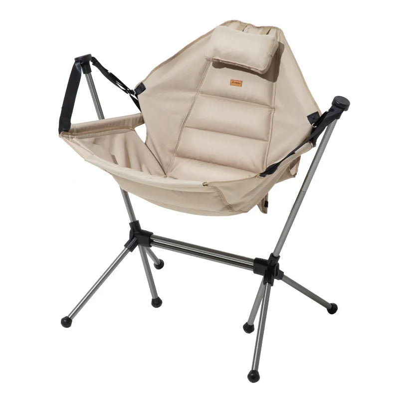 Outdoor Portable Camping Folding Rocking Chair Swing