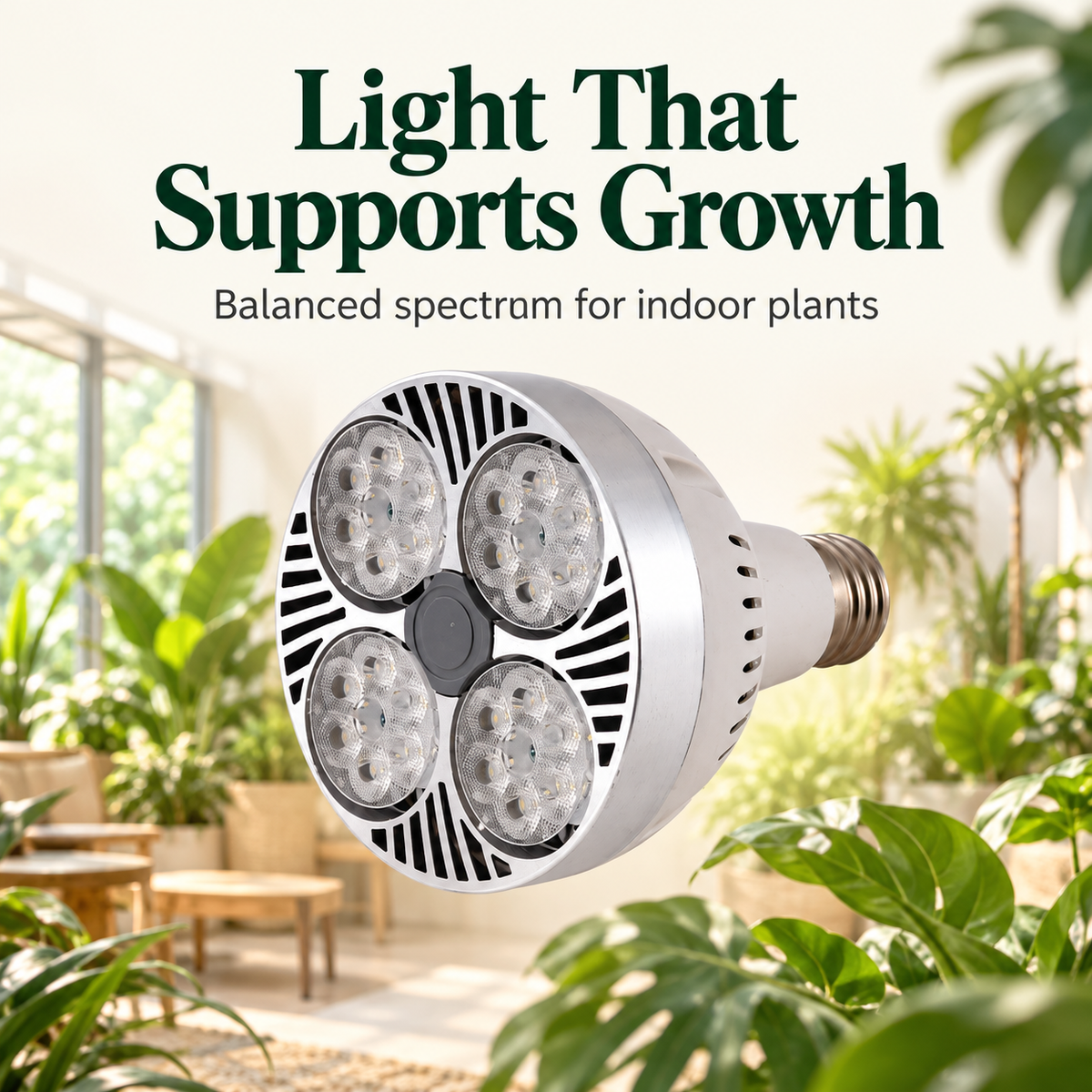 Foldable Full Spectrum Floor Grow Light for Plant Growth - G16