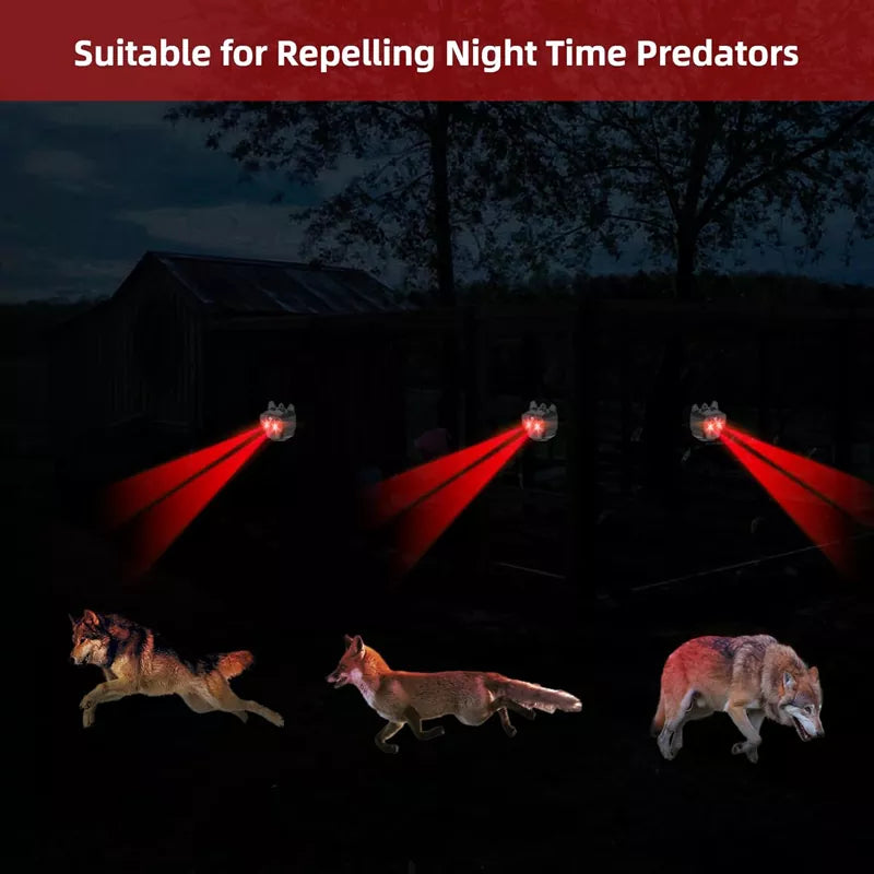 Solar Nocturnal Animal Repeller Predator Control Light (4 packs)