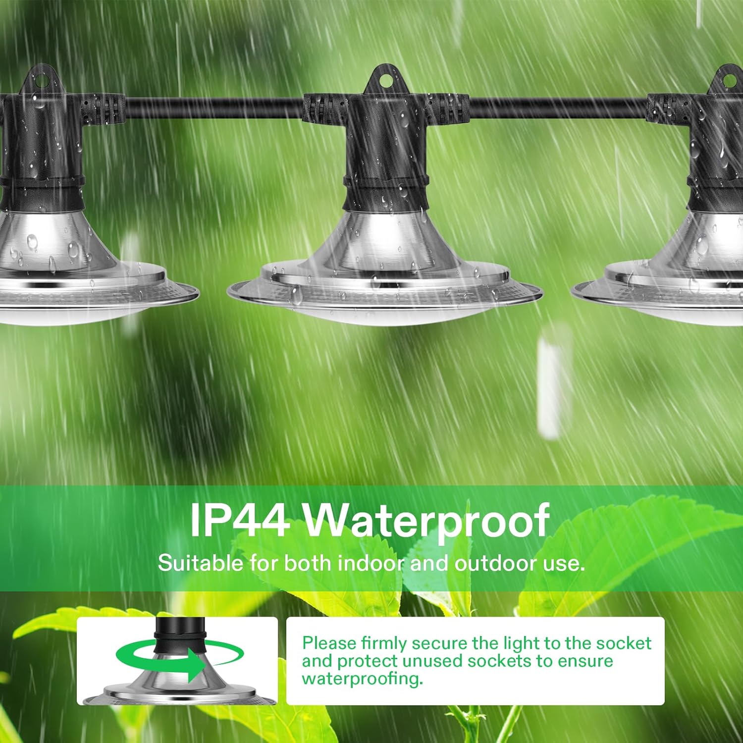 Full Spectrum Plant Growing Lights with 44Ft Adjustable Cord for Seedling