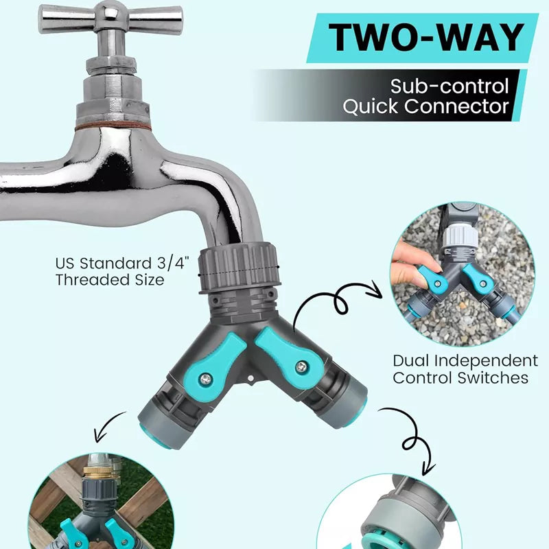 230 FT Drip Irrigation System Kit with Quick-Connect System