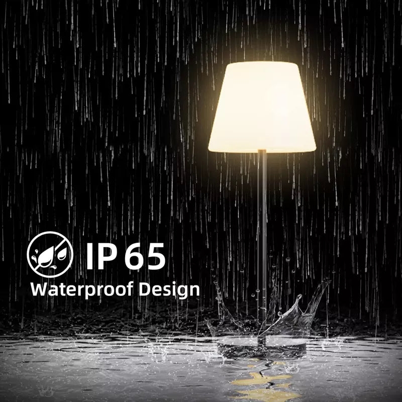 Solar Table Lamp Outdoor Cordless with Light Sensor