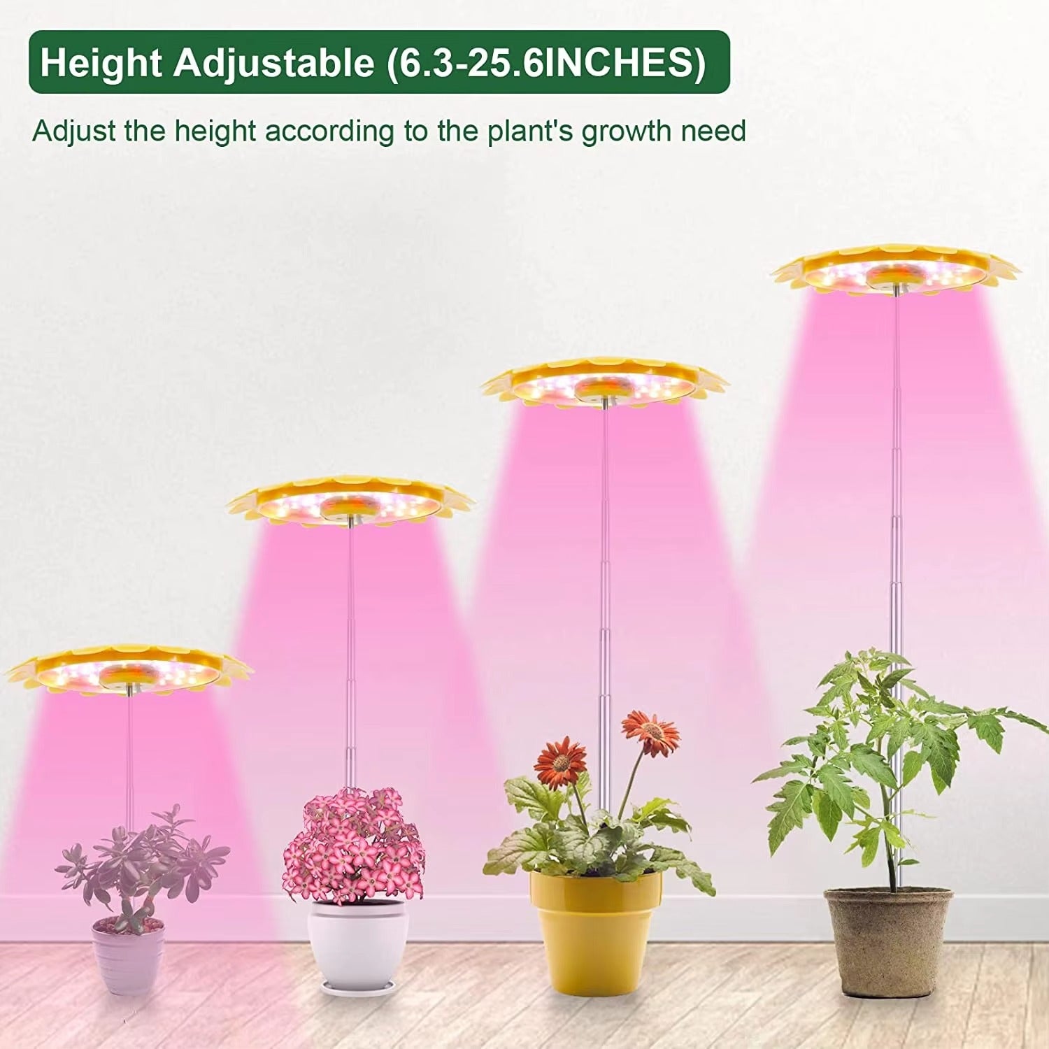 Led Grow Light Sunflower Umbrella With Timer
