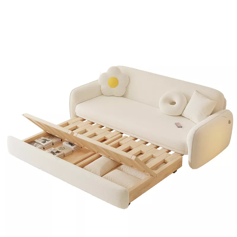 Modern Family Office Living Room Convertible Storage Sofa Bed Folding