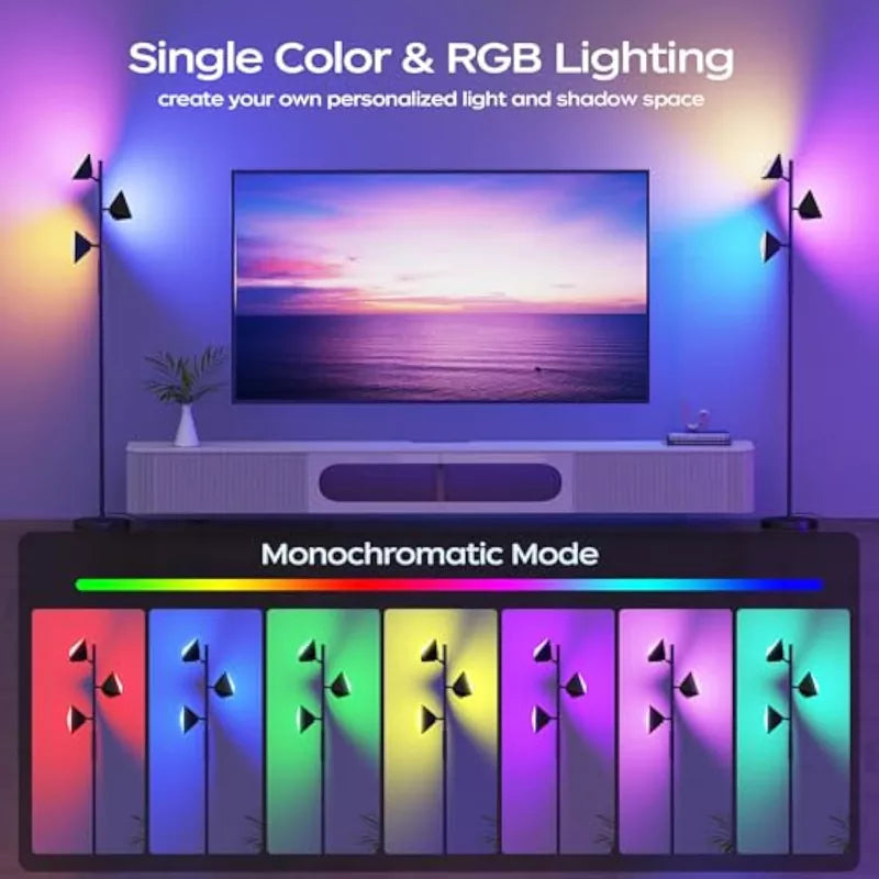36W Color Changing RGBCW LED Tree Floor Lamp