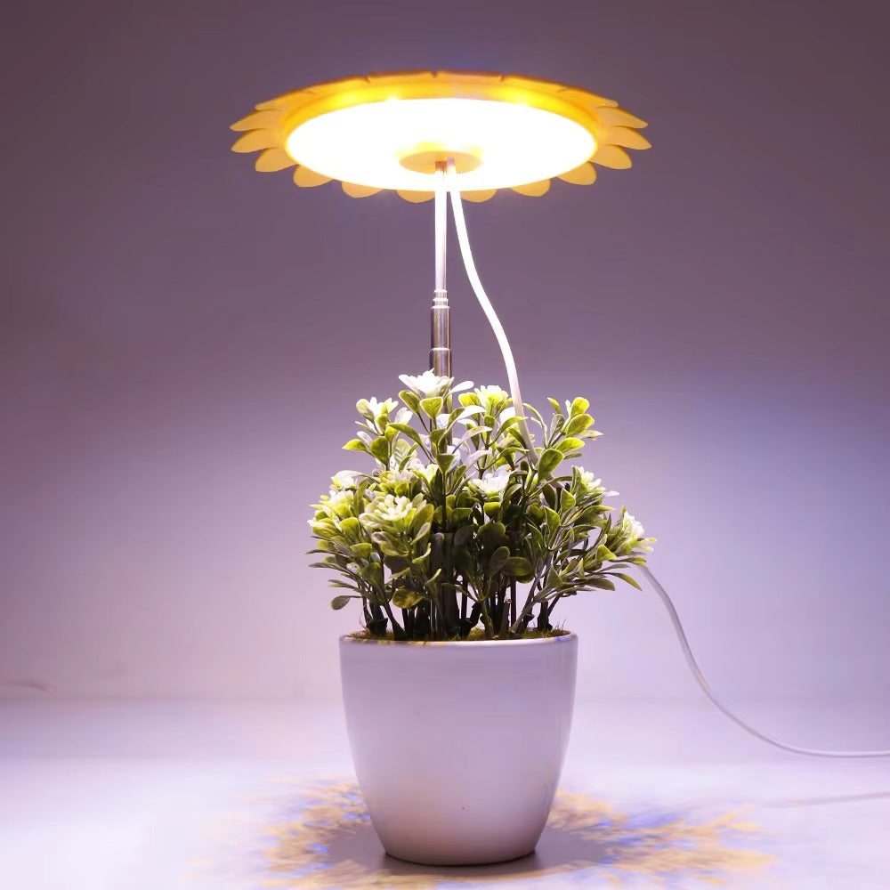 Led Grow Light Sunflower Umbrella With Timer