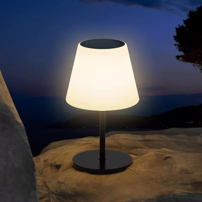 Solar Table Lamp Outdoor Cordless with Light Sensor