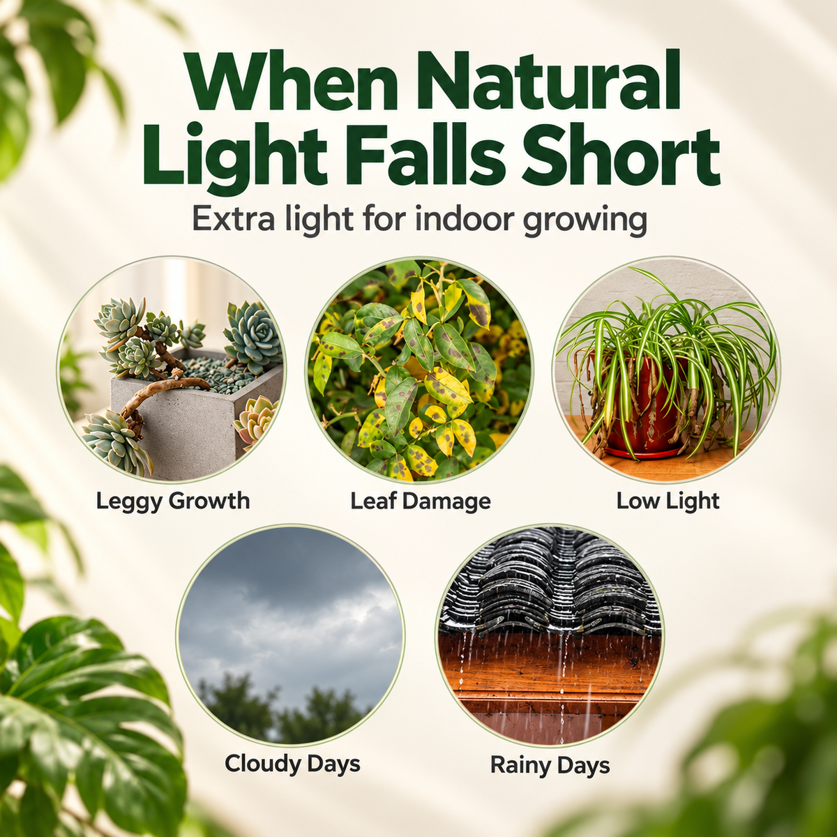 Full Spectrum Clip-On LED Grow Light for Indoor Succulents & Plants