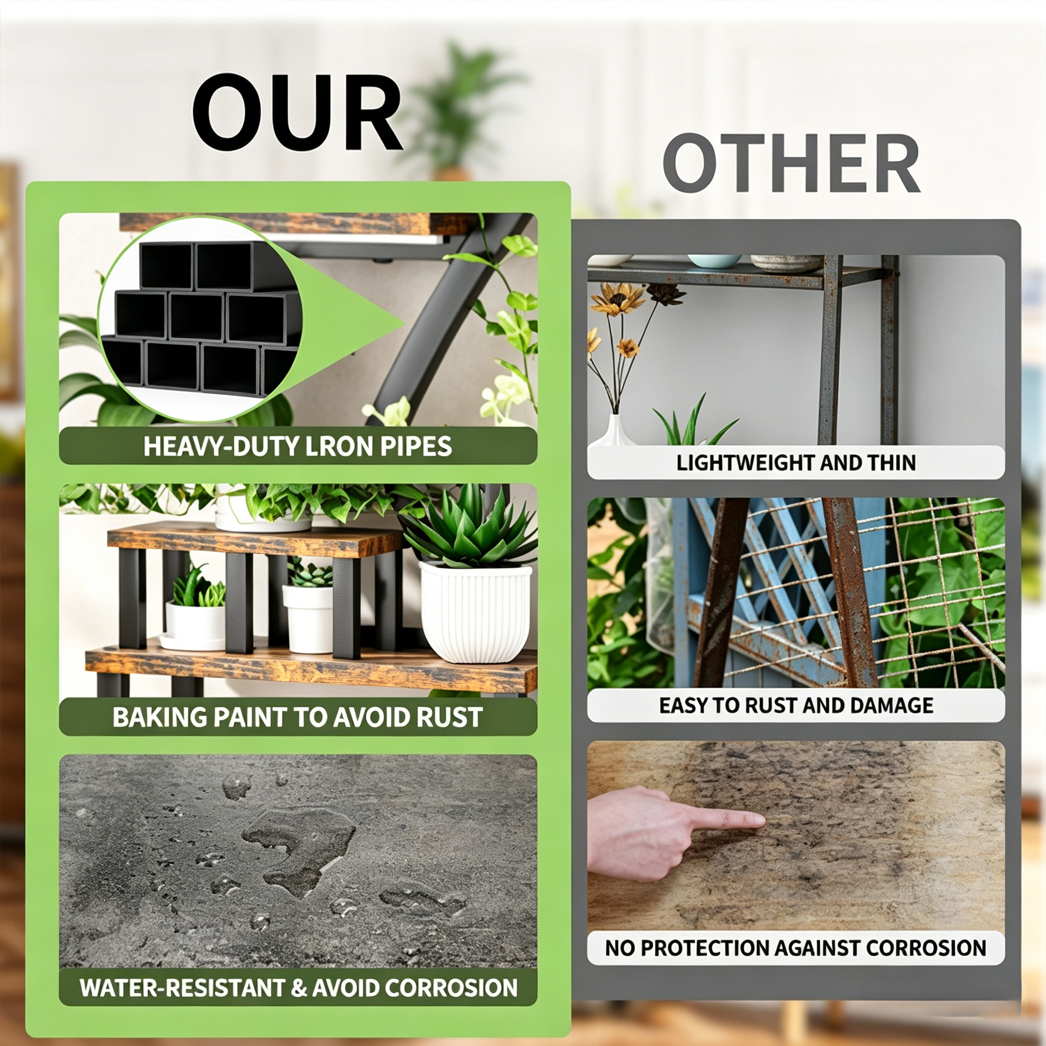 8-Tiered Indoor Plant Stand with 5 Grow Lights