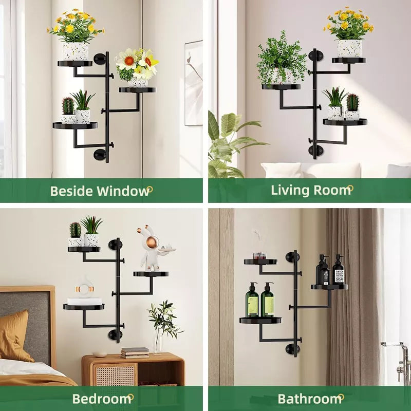 Window Plant Shelves Rotating 3 Tier