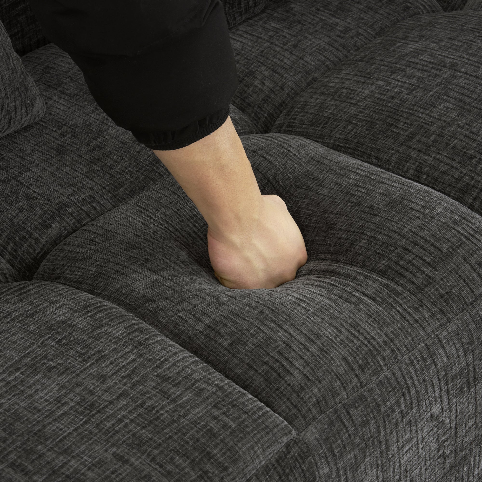 Compression Sofa Convertible Floor Sofa Bed with Fixed-Shape Frame