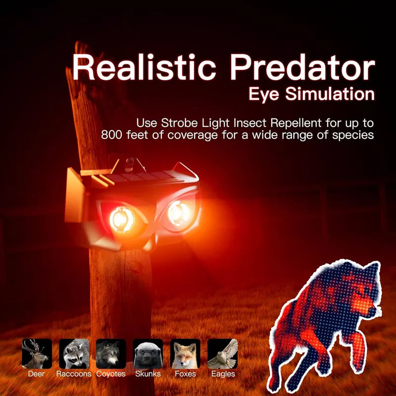 Solar Nocturnal Animal Repeller Predator Control Light (4 packs)